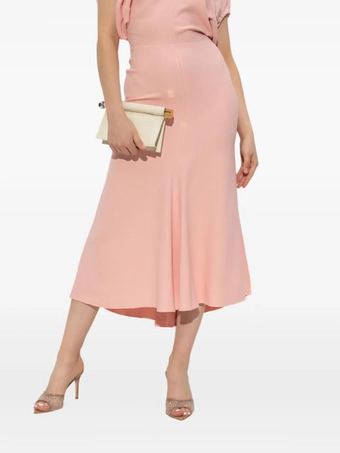Victoria Beckham puff-sleeved midi dress - Pink