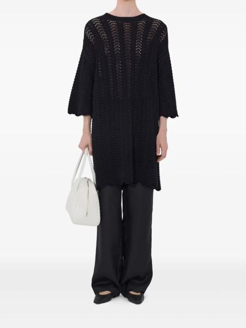 LouLou de Saison Wafa drop-shoulder midi dress - Black - zdjęcie produktu nr 2