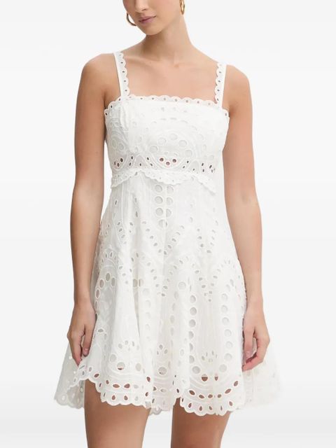 Charo Ruiz Ibiza Zeph eyelet scallop dress - White - zdjęcie produktu nr 1