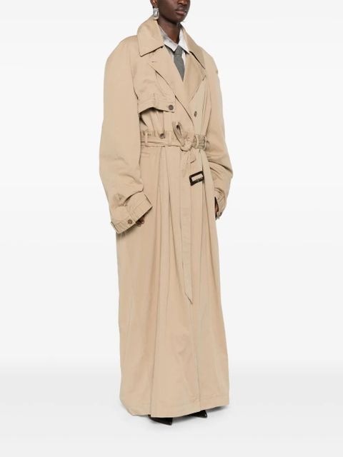 Balenciaga deconstructed-design trench coat - Neutrals - zdjęcie produktu nr 2