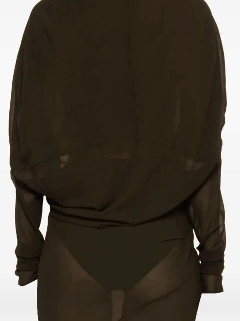 ENTIRE STUDIOS long-sleeves maxi dress - Brown - zdjęcie produktu nr 2