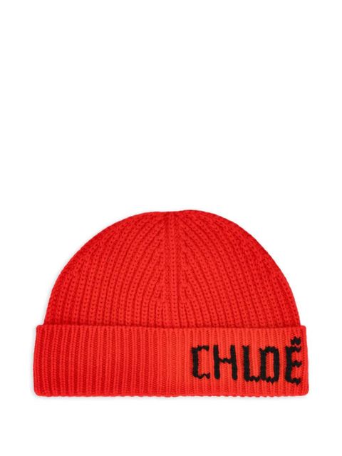Chloé Joyful beanie hat - Red - zdjęcie produktu nr 2