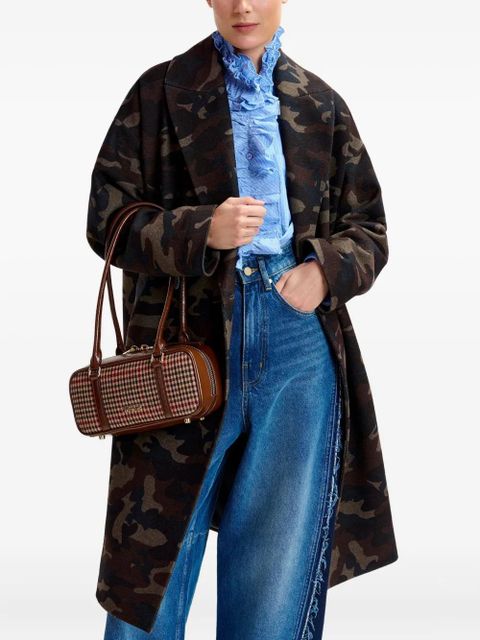 Essentiel Antwerp Igor checked-pattern shoulder bag - Brown - zdjęcie produktu nr 2