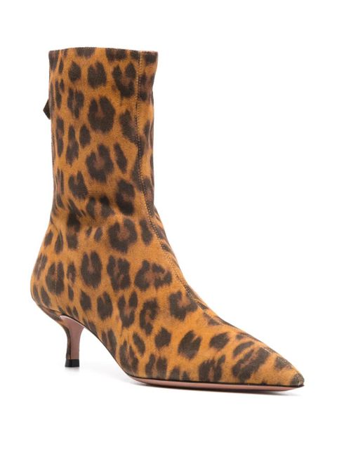 Aquazzura Montmartre 55mm leather boots - Brown - zdjęcie produktu nr 2