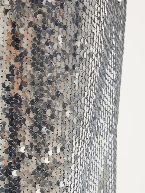 Haveone spodnie damskie kolor srebrny szerokie high waist PGE-P259