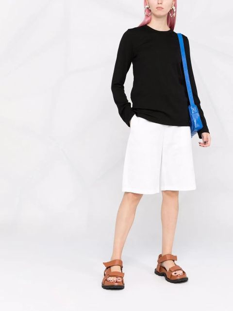 Comme Des Garçons panel-detail wool jumper - Black