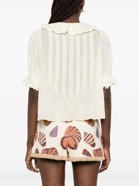 DÔEN Henri ruffled blouse - Yellow