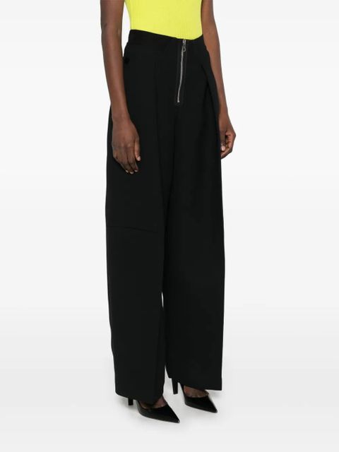 Jean Paul Gaultier bonded crepe trousers - Black