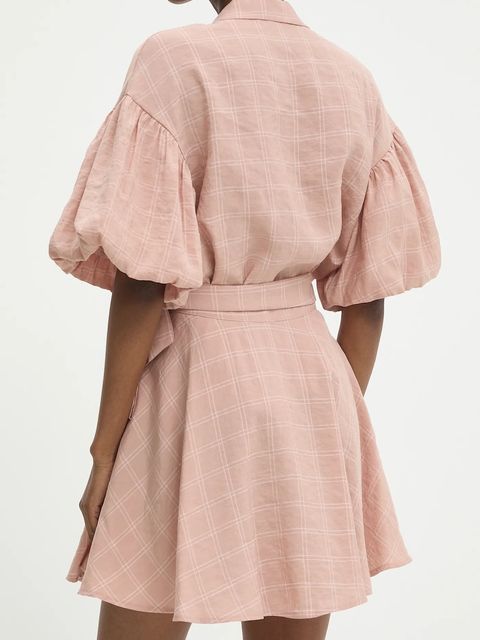 Answear.LAB spódnica kolor różowy mini rozkloszowana