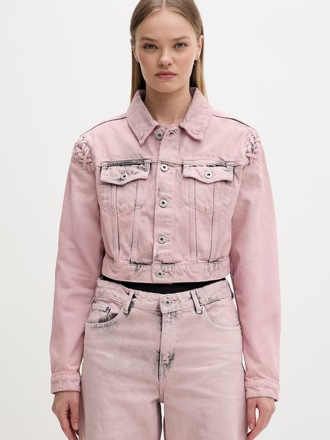 Karl Lagerfeld Jeans kurtka jeansowa damska - zdjęcie produktu nr 1