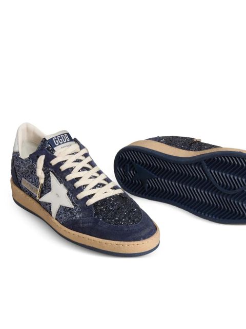 Golden Goose Ball Star glitter-embellishment sneakers - Blue