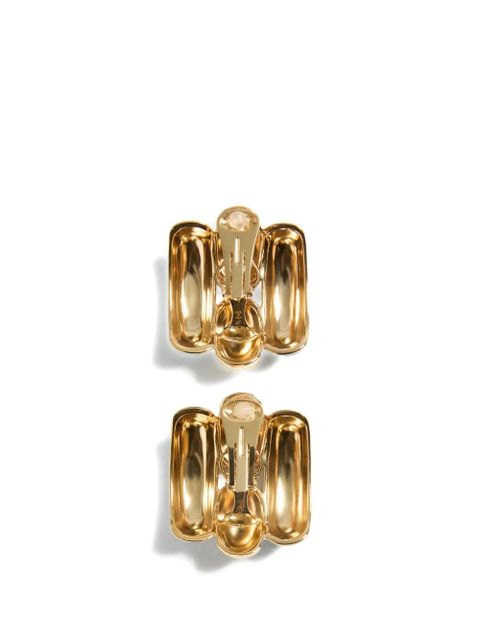 Valentino Garavani Pas Plus metal and enamel earrings - Gold
