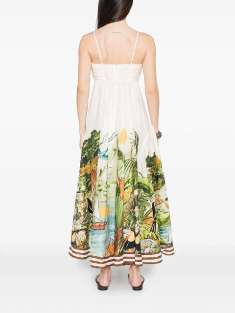 ALEMAIS Toucan Tango maxi dress - Neutrals