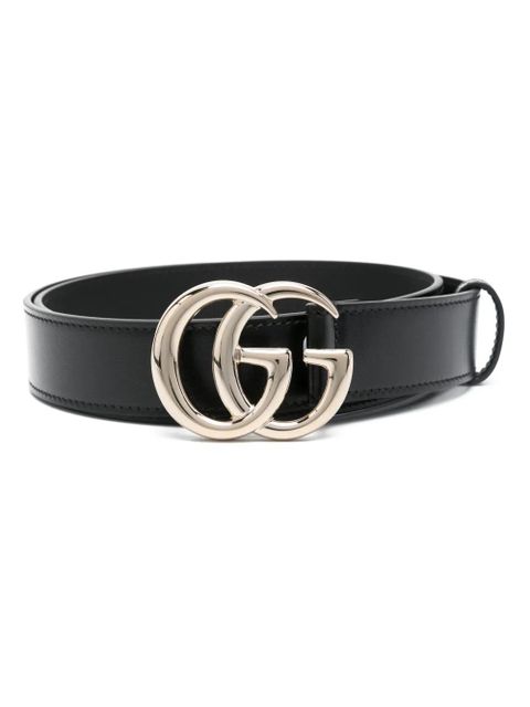 Gucci Double G-buckle leather belt - Black - zdjęcie produktu nr 1