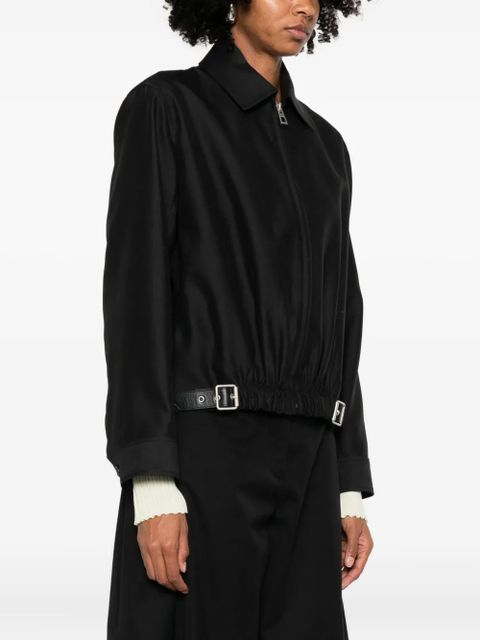 LOEWE buckle zip-fastening jacket - Black