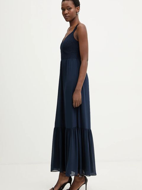 MICHAEL Michael Kors sukienka kolor granatowy maxi rozkloszowana MR683C57R3