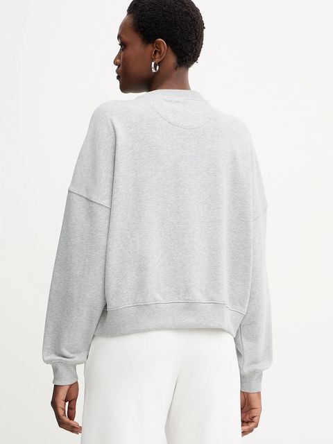 Guess bluza bawełniana RACHELE damska kolor szary z aplikacją W5YQ04 KC8I0