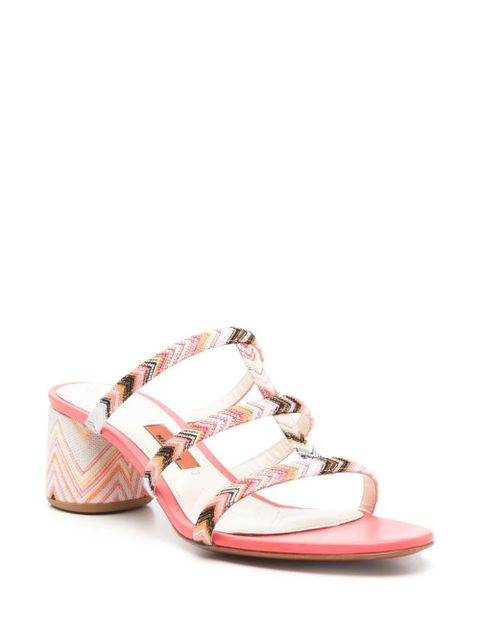 Missoni 55mm zigzag sandals - Pink