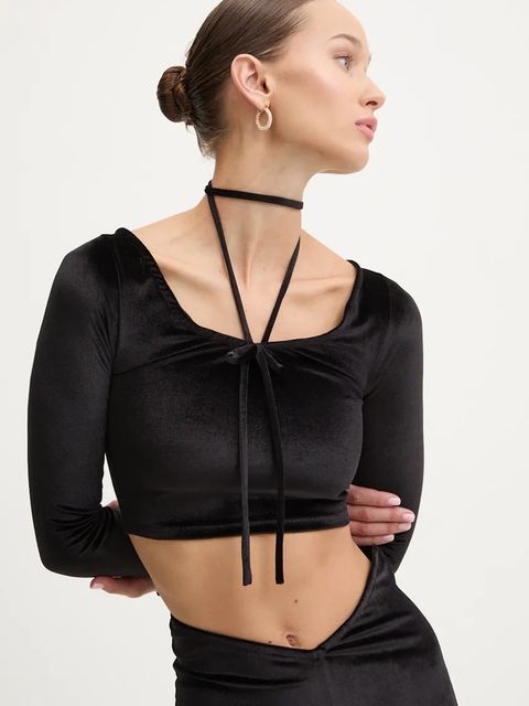 Fiorucci longsleeve welurowy - zdjęcie produktu nr 1