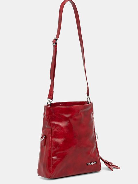 Desigual torebka REPRISE RED VALENTI kolor czerwony 25WAXPCA