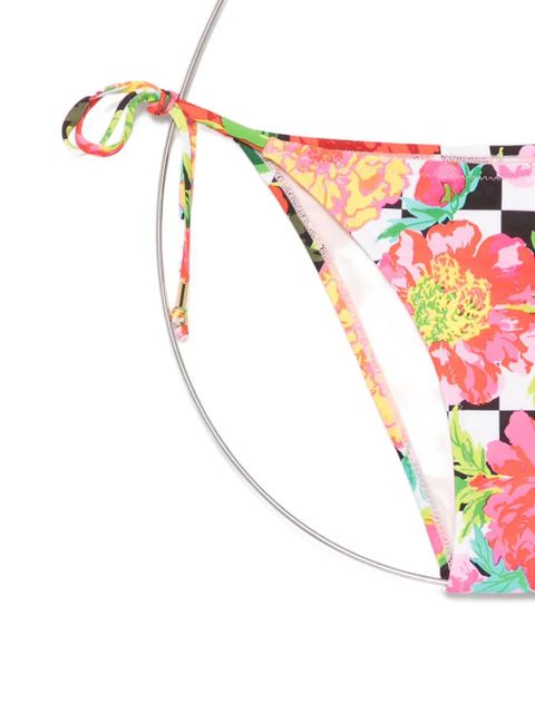 Moschino floral-print bikini bottoms - White