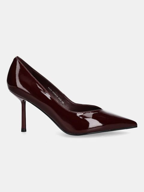 Answear.LAB szpilki skórzane kolor bordowy