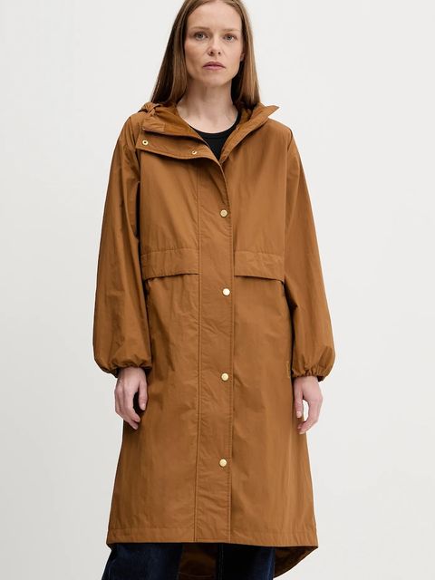Barbour kurtka NABOO kolor brązowy przejściowa oversize LSP0241 - zdjęcie produktu nr 1