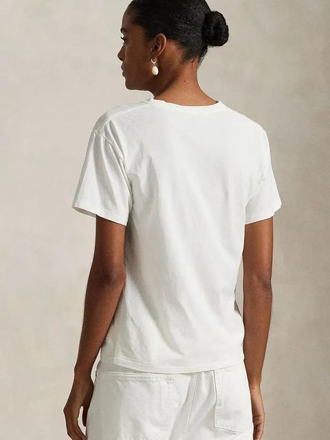 Polo Ralph Lauren t-shirt bawełniany damski kolor biały 211965107