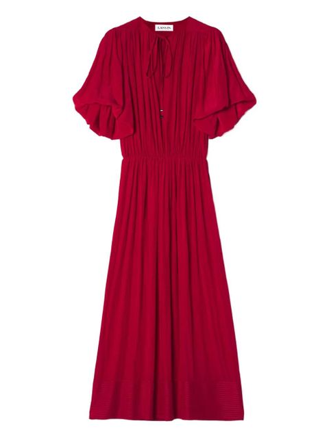 Lanvin tie detailing dress - Red - zdjęcie produktu nr 1
