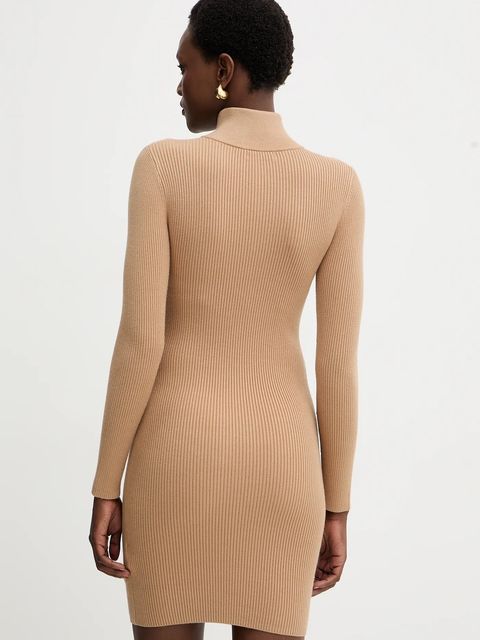 Guess sukienka HARLEY kolor beżowy mini dopasowana W5BK45 Z0572