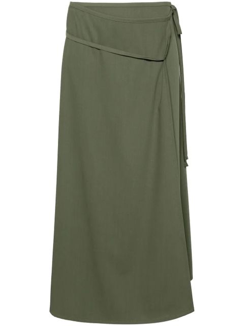 LEMAIRE tied wrap midi skirt - Green - zdjęcie produktu nr 1