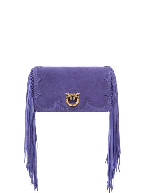 PINKO fringed-logo shoulder bag - Purple - zdjęcie produktu nr 1