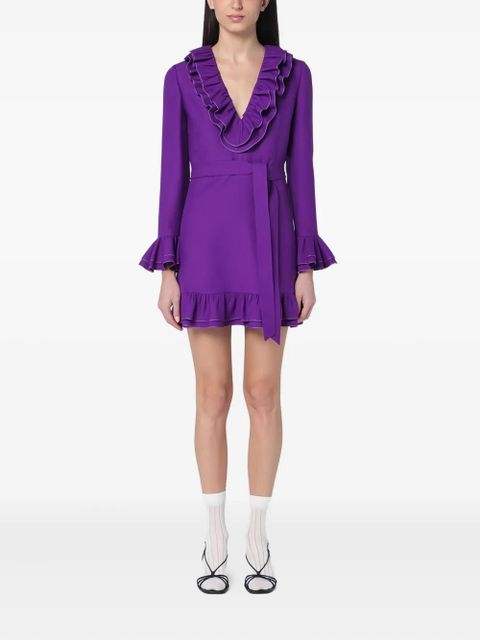 Valentino Garavani Crepe Couture mini dress - Purple