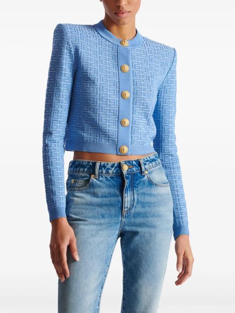 Balmain PB Labyrinth cardigan - Blue - zdjęcie produktu nr 2