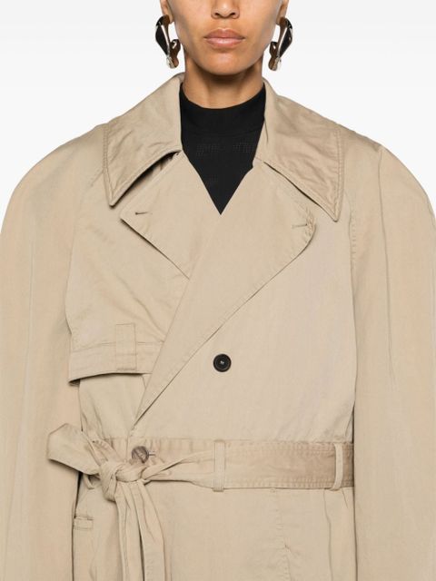 Balenciaga deconstructed-design trench coat - Neutrals