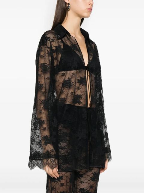 Oséree lace shirt - Black - zdjęcie produktu nr 2