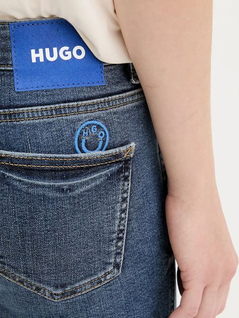 Hugo Blue jeansy damskie kolor granatowy 50546306