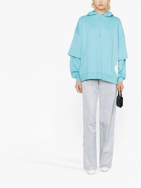 ROTATE BIRGER CHRISTENSEN logo-print hoodie - Blue