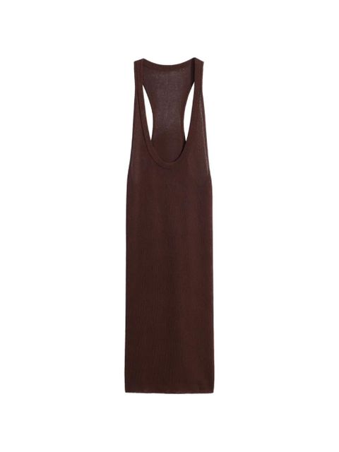 LEMAIRE racerback tank top mini dress - Brown - zdjęcie produktu nr 1