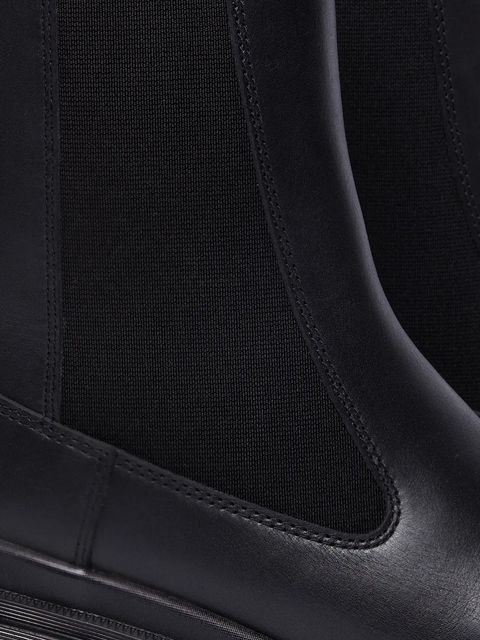 Dr. Martens botki skórzane Maybole Chelsea damskie kolor czarny na słupku DM32069001