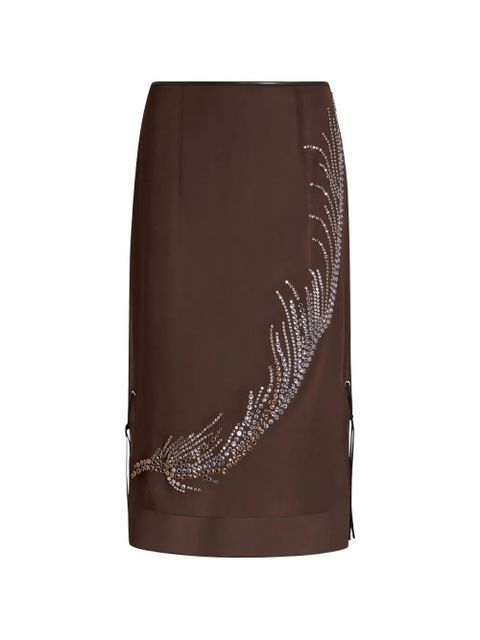 16Arlington Merrow embellished midi skirt - Brown - zdjęcie produktu nr 1