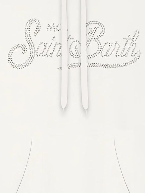 MC2 Saint Barth Virginia strass-print hoodie - White