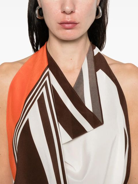SIR. Destino Scarf halterneck top - Orange