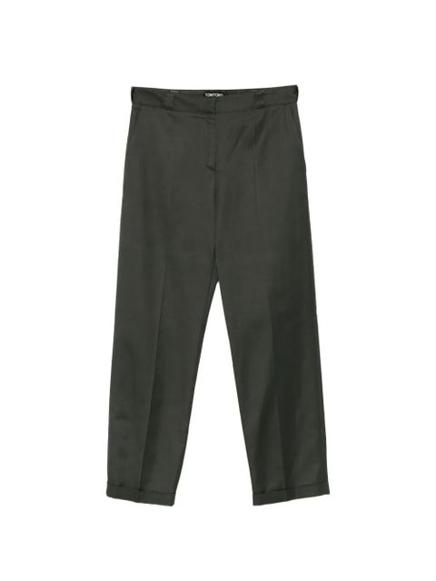 TOM FORD cuffed trousers - Green - zdjęcie produktu nr 1
