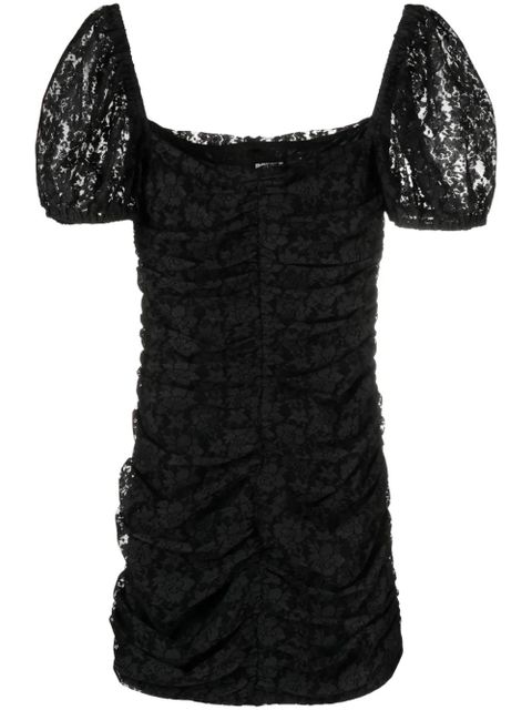 ROTATE BIRGER CHRISTENSEN puff-sleeve lace minidress - Black - zdjęcie produktu nr 1