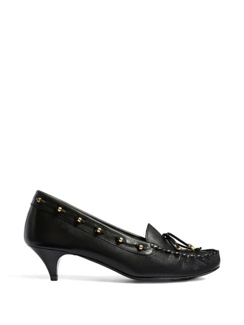 KHAITE round toe leather pumps - Black - zdjęcie produktu nr 1