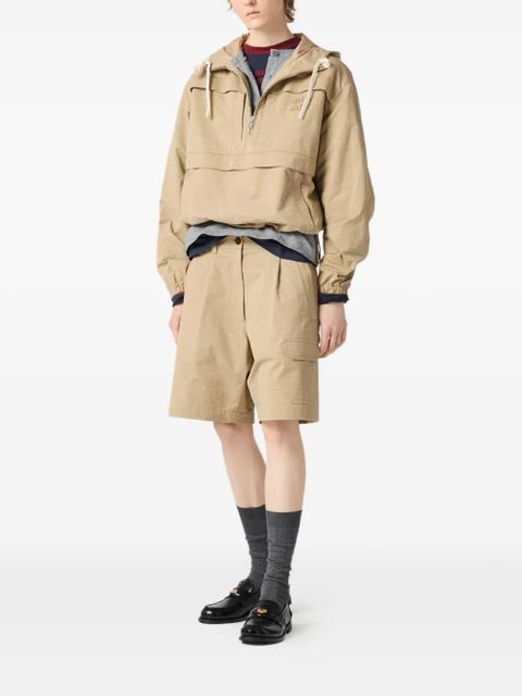 Miu Miu half-zip oversized jacket - Neutrals - zdjęcie produktu nr 2