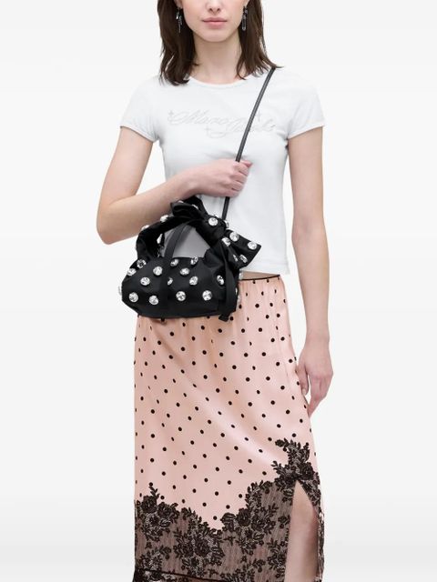 Marc Jacobs mini The Gem Bow tote bag - Black