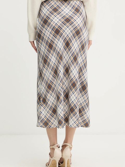 Liu Jo spódnica kolor niebieski midi prosta MF5170 T3491