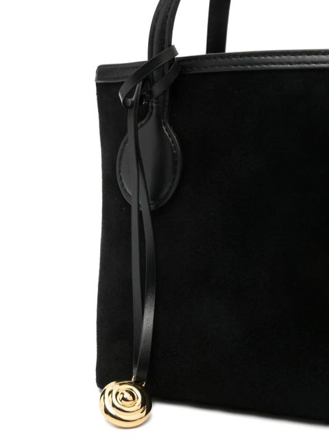 Liffner charm-detail suede tote bag - Black